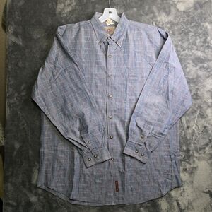 The Territory Ahead Shirt Mens XLT Plaid Trail Hiking Button Long Sleeve